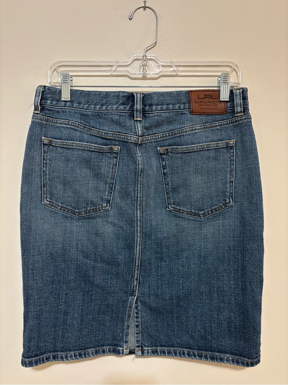 Ralph Lauren Blue Denim Pencil Skirt - Picture 4 of 6